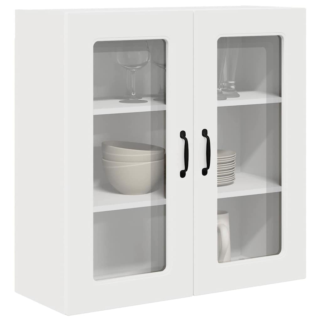 Küchenhängeschrank mit Regal Weiß 80 x 31 x 80 cm Holzwerkstoff
